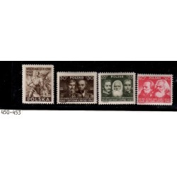 seria znaczków 450-453**1947r